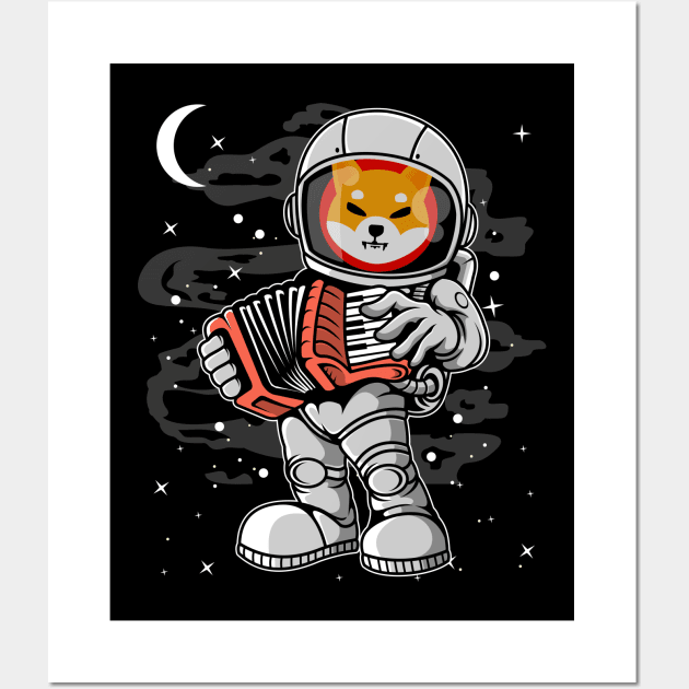 Astronaut Accordion Shiba Inu Coin To The Moon Shib Army Crypto Token Cryptocurrency Blockchain Wallet Birthday Gift For Men Women Kids Wall Art by Thingking About